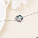 Nastavitelný šťastný náramek ze sterlingového stříbra s motivem psa