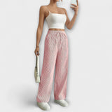 Dominique - Elegantní široké kalhoty s pohodlným střihem