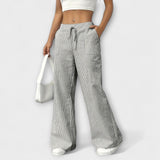 Dominique - Elegantní široké kalhoty s pohodlným střihem