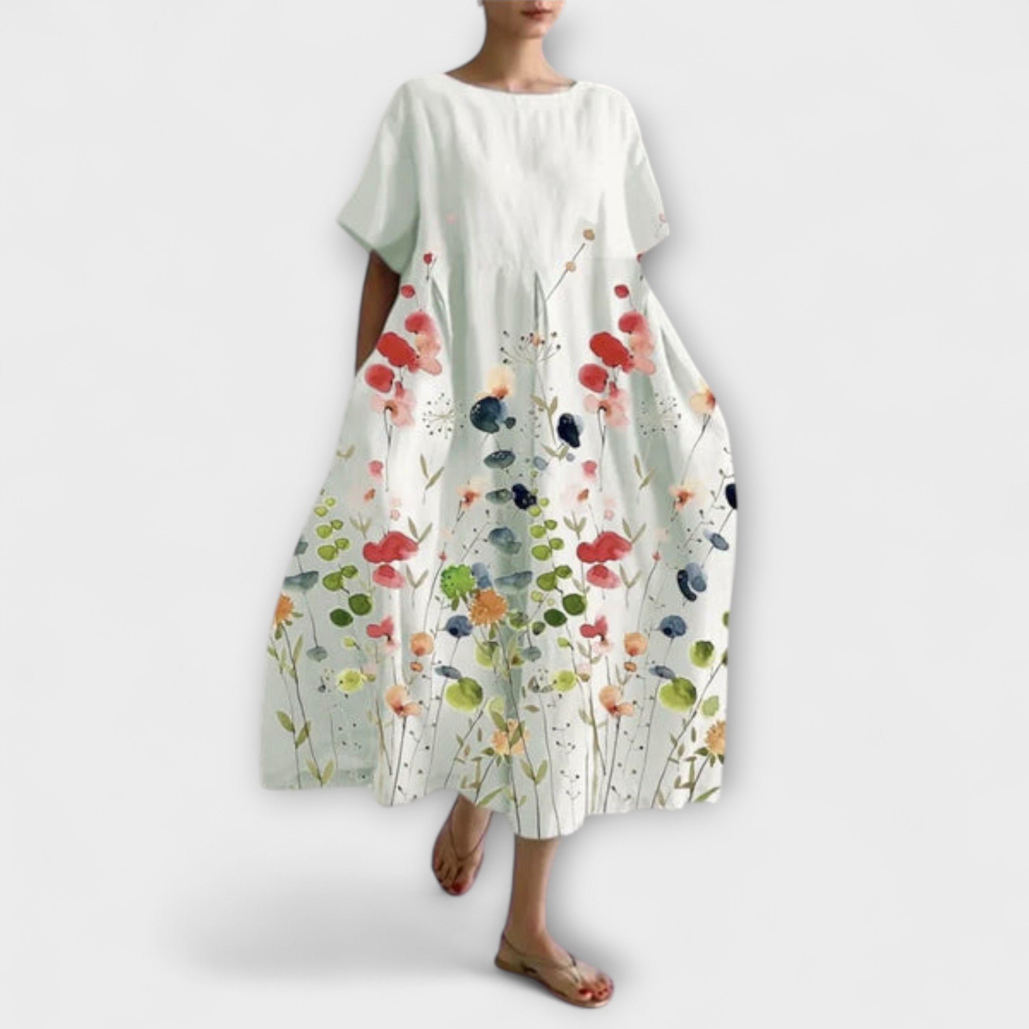 VALENTINA - Stylové letní květinové šaty