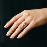 Náramek Vintage Zlatý Nepravidelný se zirkonem