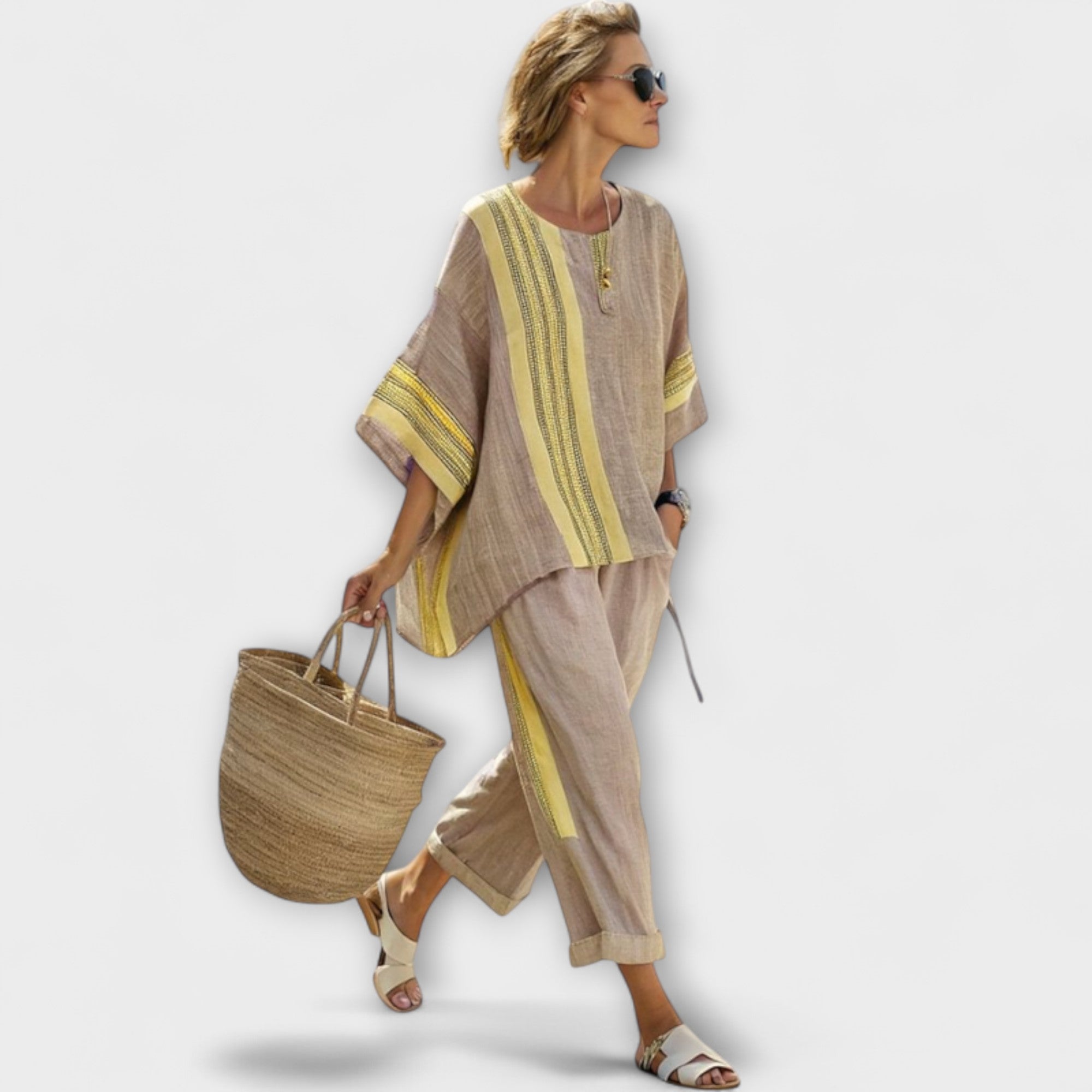 Isabelle - Sada z bambusového lnu