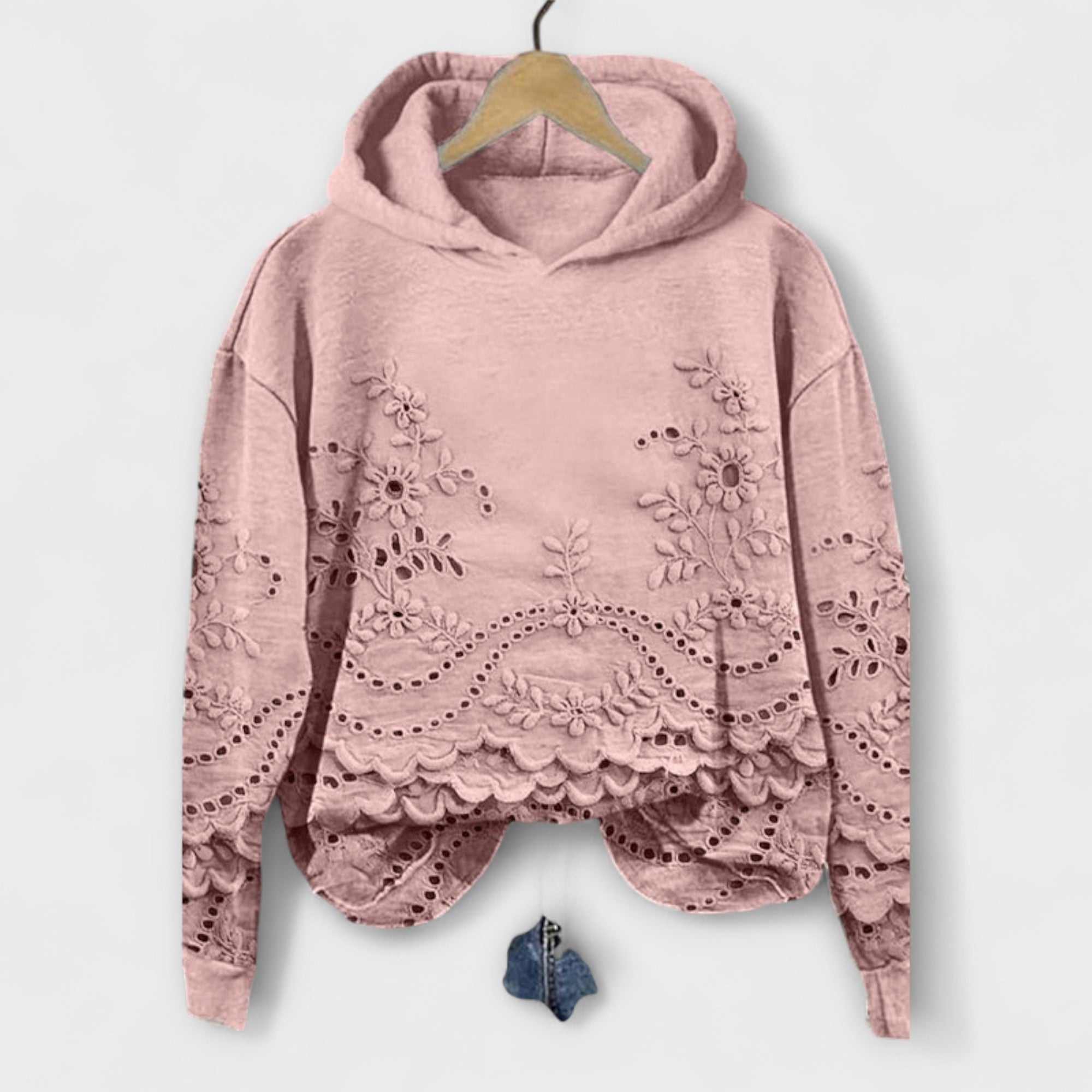 Cadence - Krajková mikina s kapucí Prato